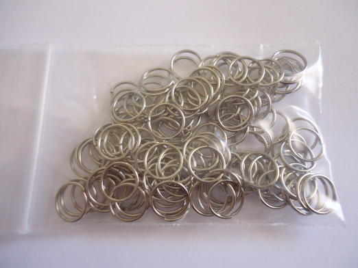 (image for) Jump rings - antique silver (20 gram) 10mm #JR5